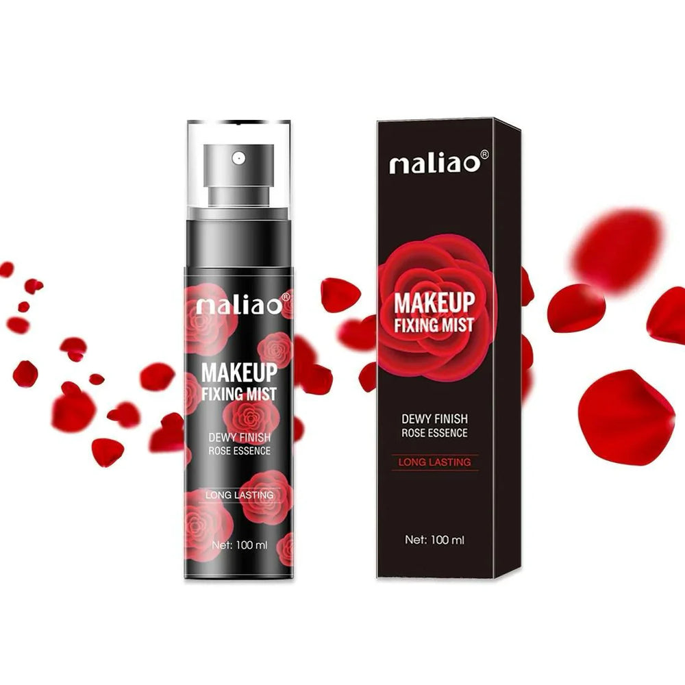 Maliao Dewy Finish Makeup Fixing Mist with Rose Essence Makeup Fixer - 100ml Maliao