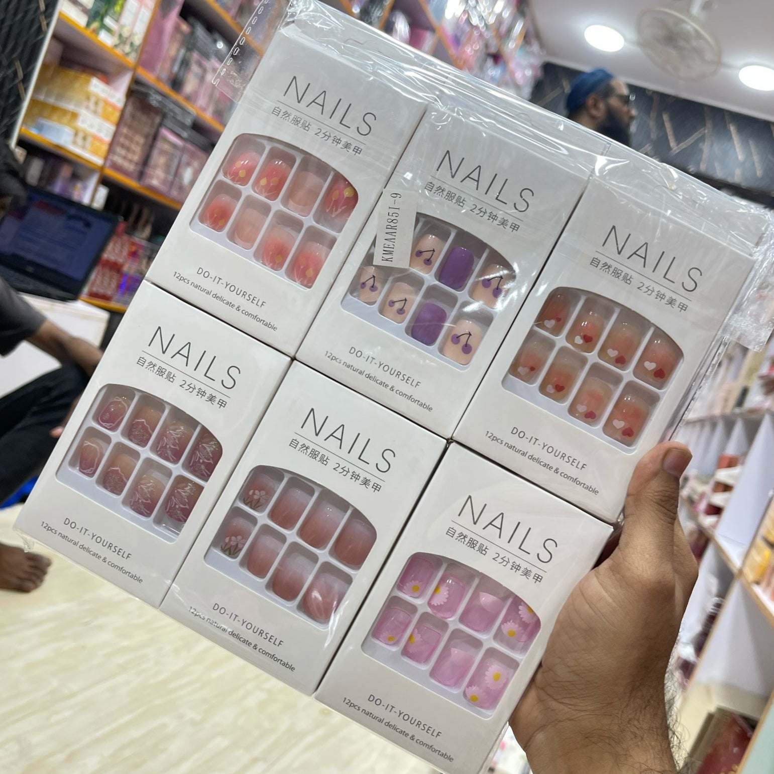 New Art Design Nails with Nail Stickers Cosmia.pk