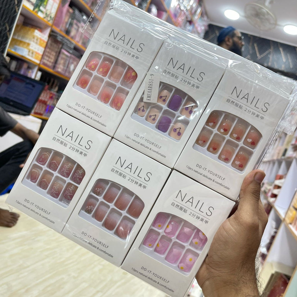 New Art Design Nails with Nail Stickers Cosmia.pk