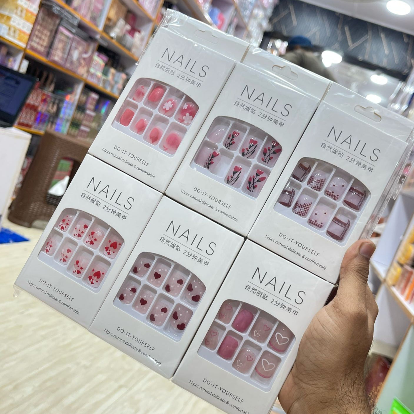 New Art Design Nails with Nail Stickers Cosmia.pk