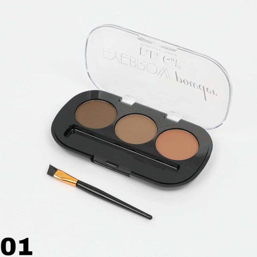 DoDo Girl 3-in-1 Eyebrow Powder with Brush Dodo Girl