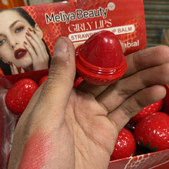 Meliya Beauty Strawberry Lip Balm – Fruity Hydration meliya beauty