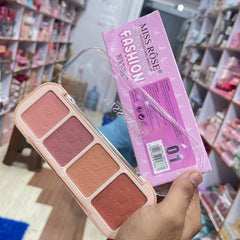 Miss Rose 4-Color Blush Palette – ButterBlend Formula for Smooth Miss Rose