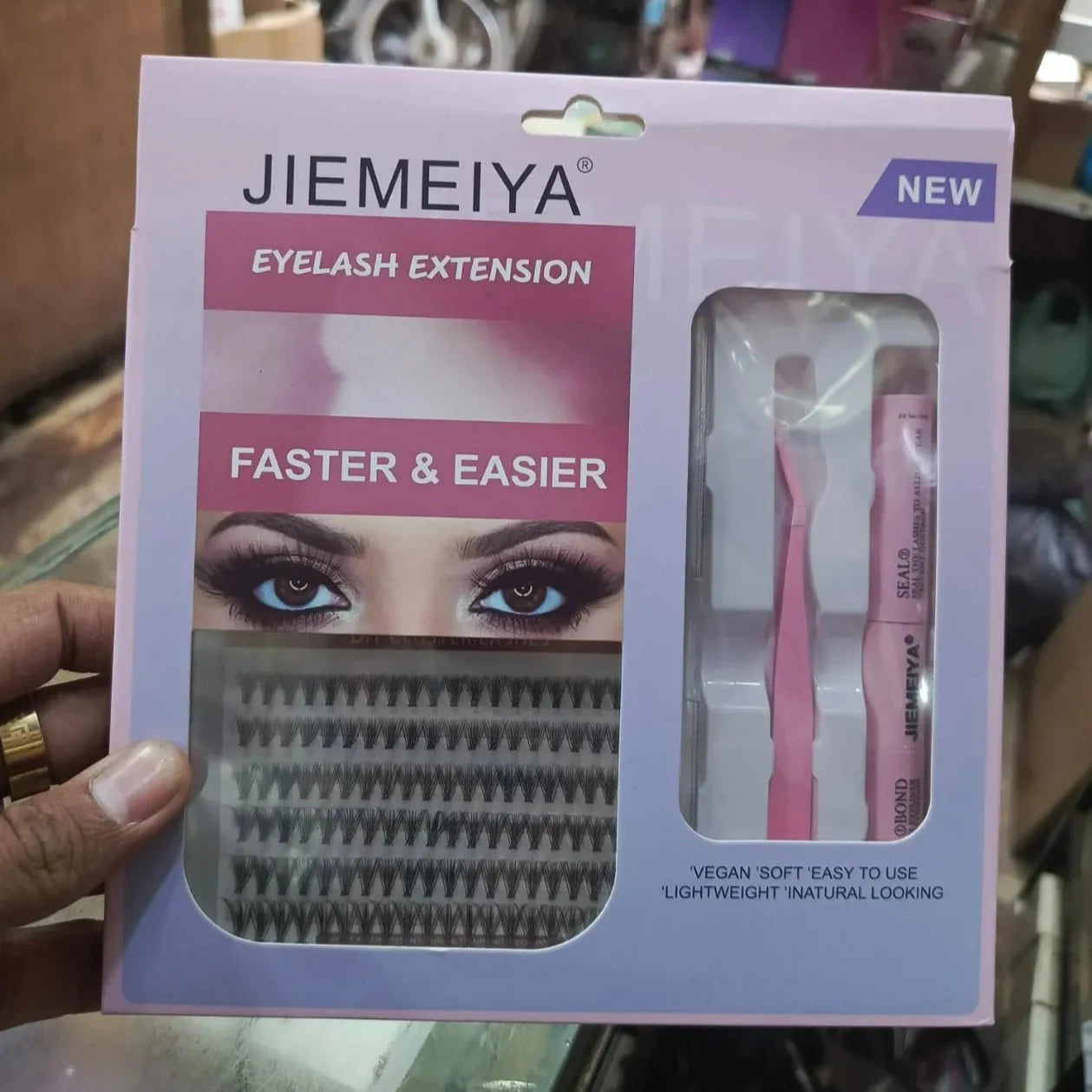 JEIMEIYA Professional Eyelash Extension Kit – Includes 2-in-1 Sealer JEIMEIYA