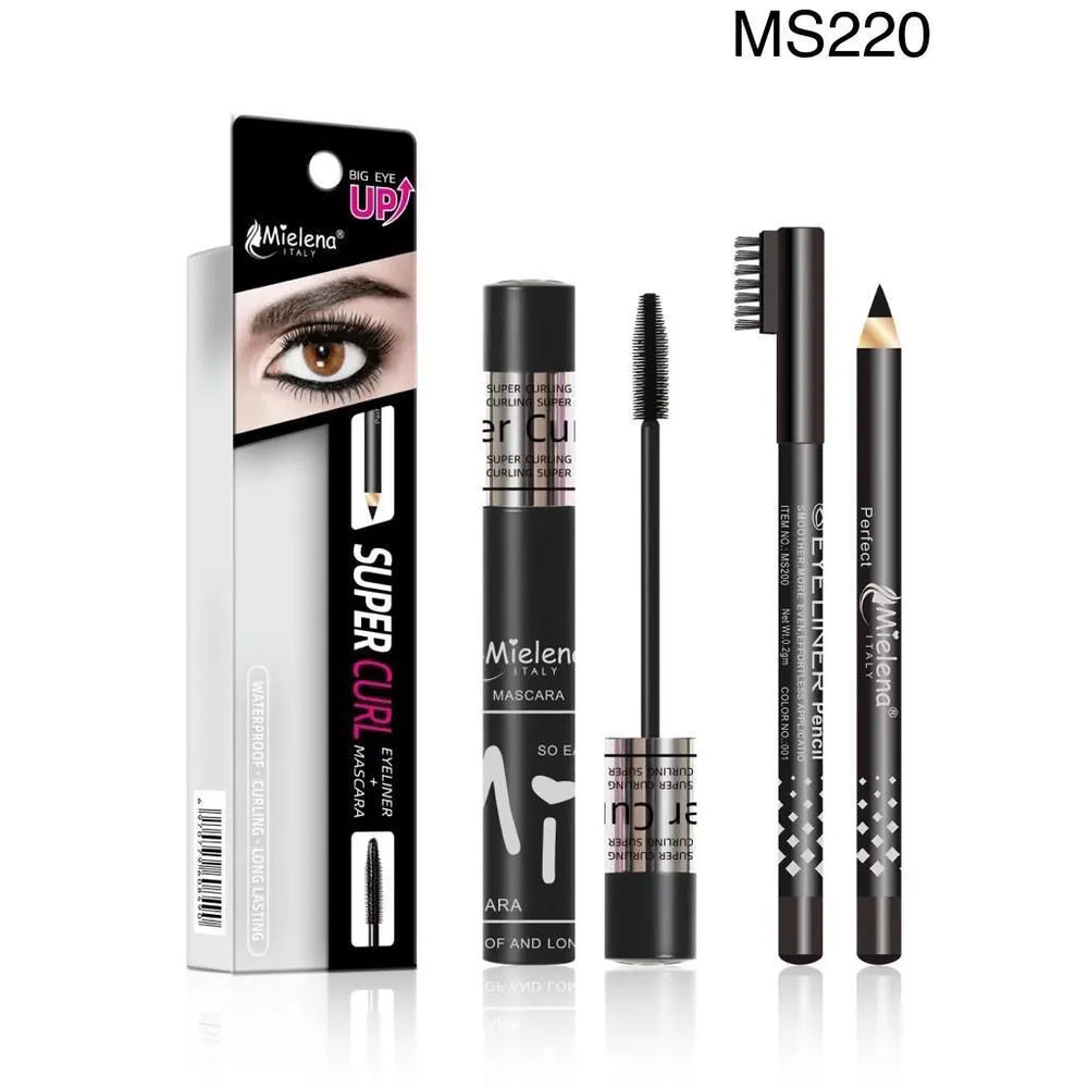 Mielena 2-in-1 Mascara + Eyeliner Pencil Combo Mielena