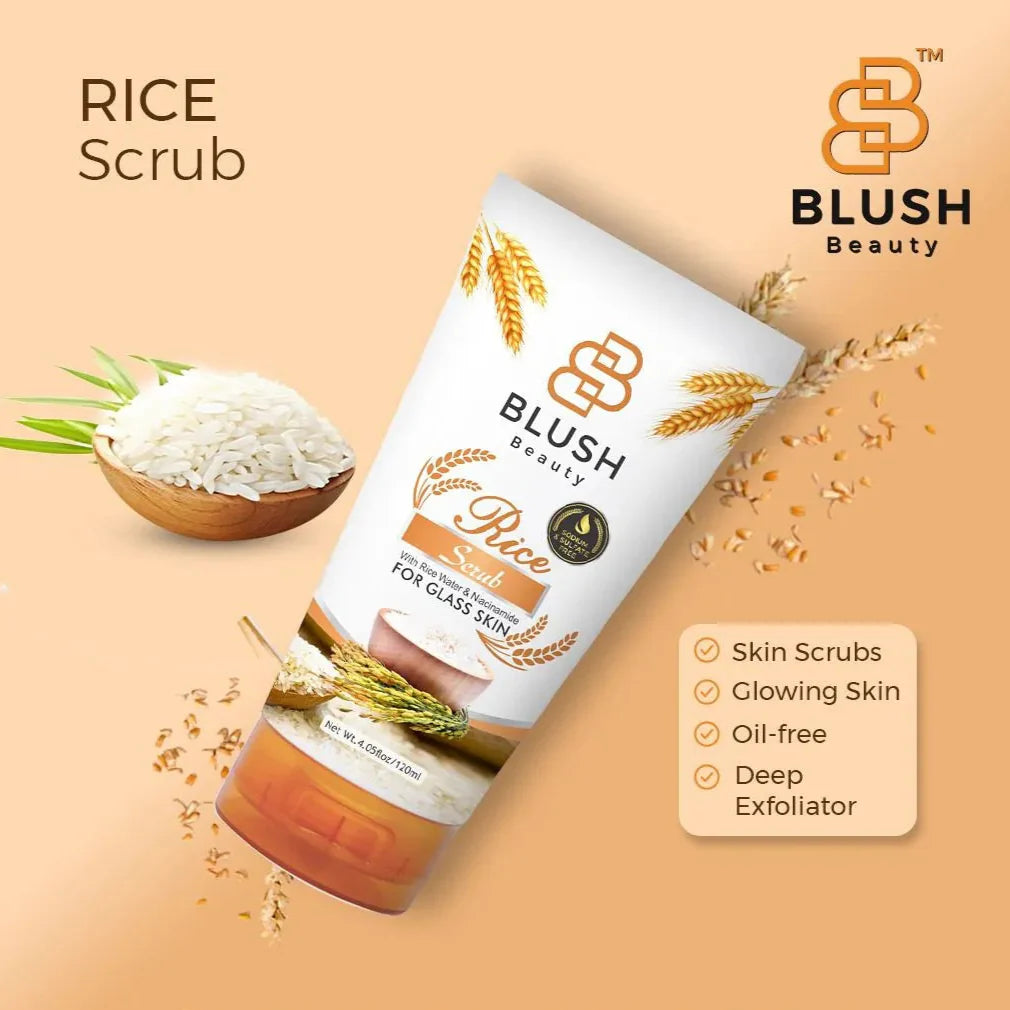 Blush Beauty Rice Scrub – 120ml blush beauty