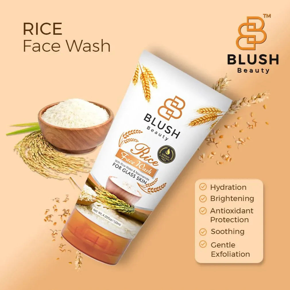Blush Beauty Rice Face Wash – 120ml blush beauty