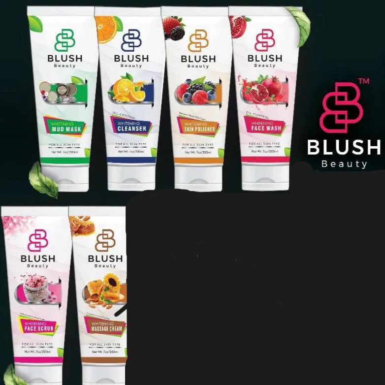 Blush Beauty 6 Whitening Skin Care Items – Complete Brightening Blush Beauty