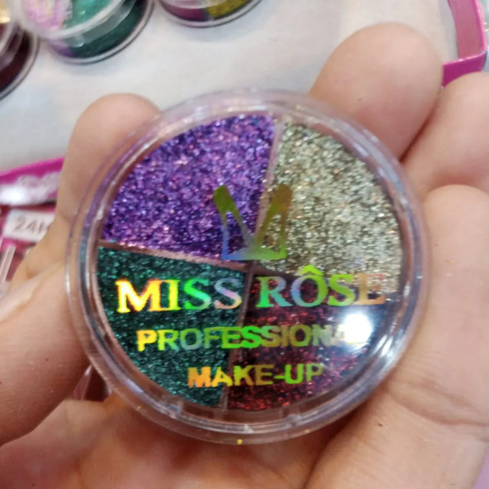 Miss Rose Glitter Eyeshadow – Stunning Shimmer & Bold Color Miss Rose