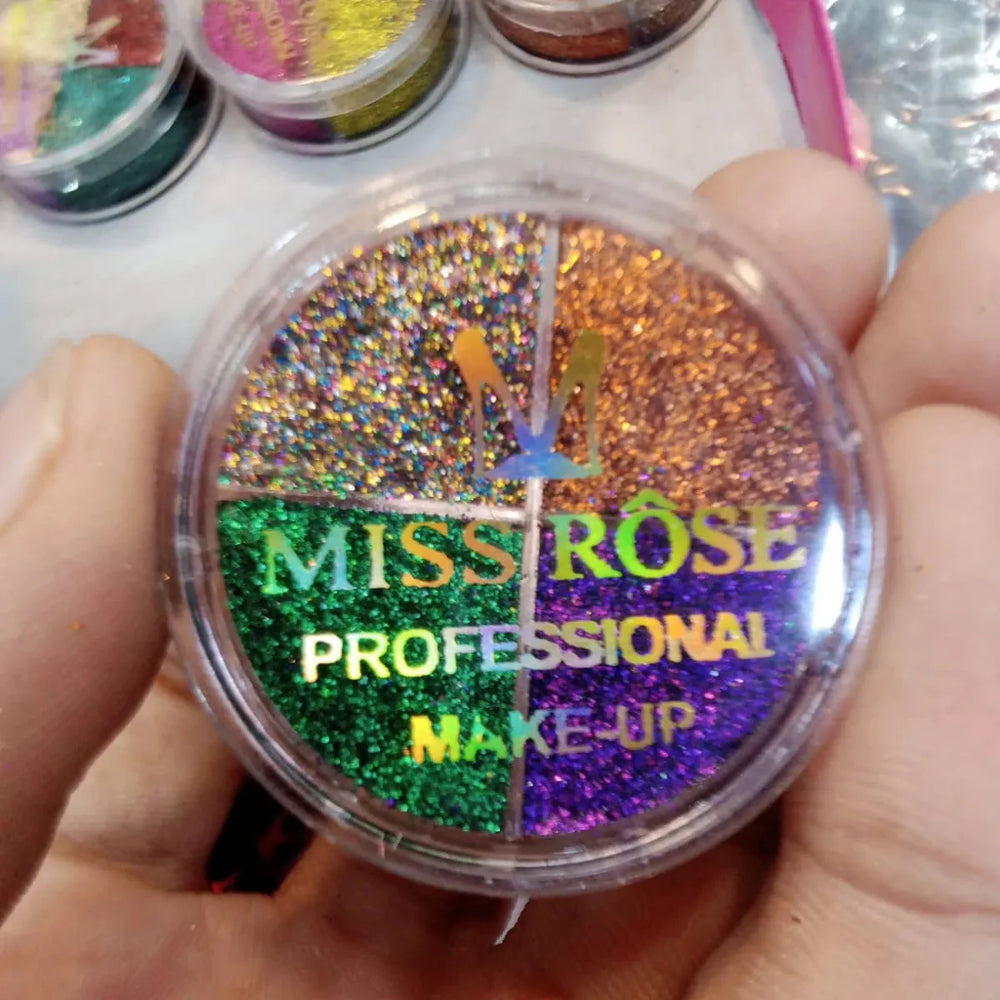 Miss Rose Glitter Eyeshadow – Stunning Shimmer & Bold Color Miss Rose