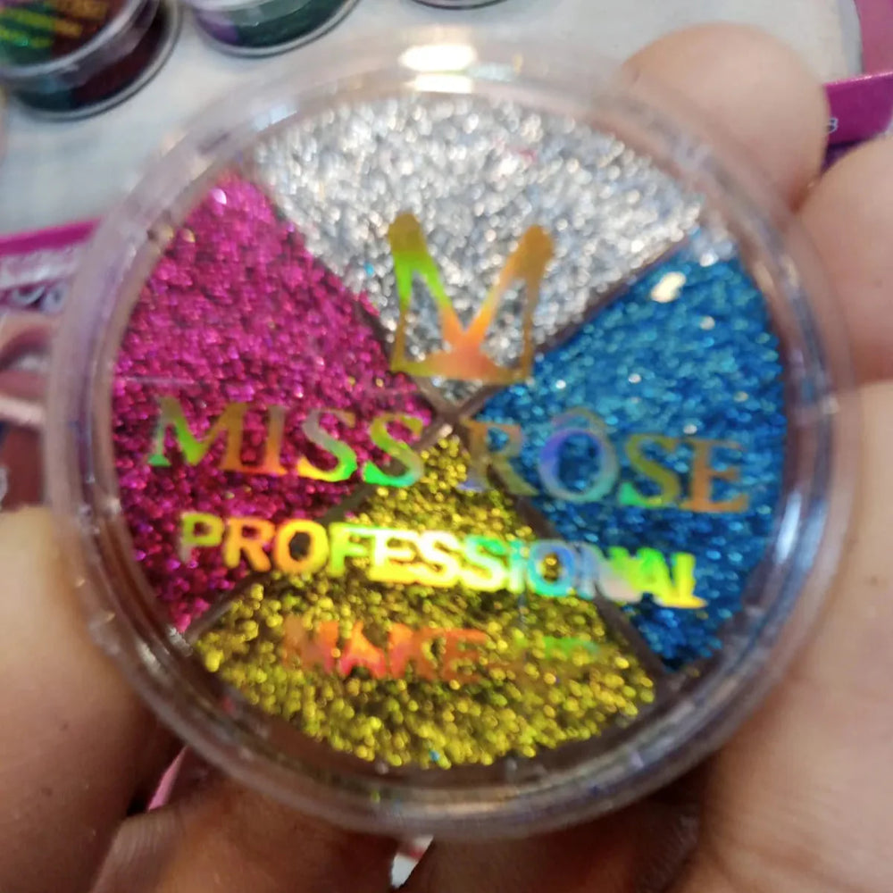 Miss Rose Glitter Eyeshadow – Stunning Shimmer & Bold Color Miss Rose