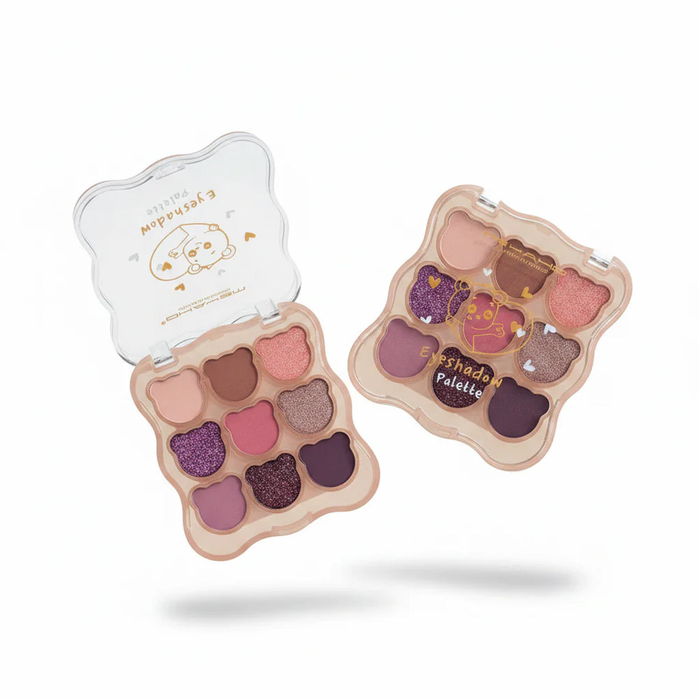 MSYAHO Cute Bear Eyeshadow Palette - 9 Colors MSYAHO