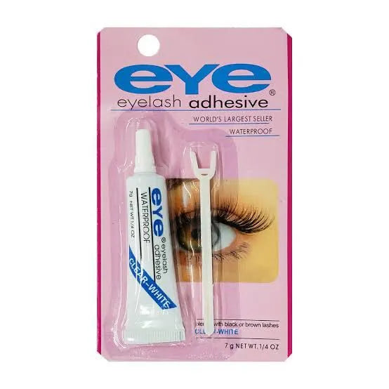 Eye Eyelashes Glue – White, Black & Transparent with Applicator Stick Eye