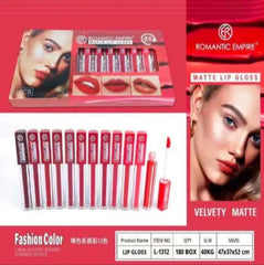 Romantic Empire Matte Lipgloss – 12 Pcs Tray ROMANTIC EMPIRE