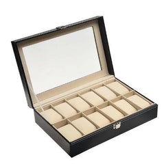 12 Slot Storage Box – Elegant Leather Case for Collection Cosmia.pk