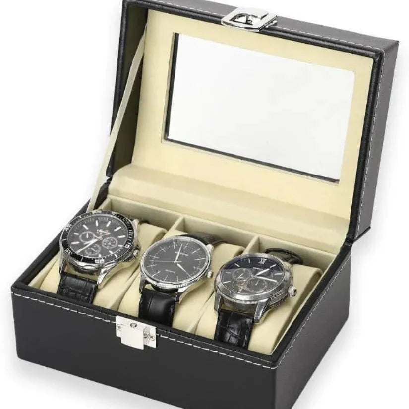 3-Slot Leather Case – Compact & Elegant Storage Cosmia.pk