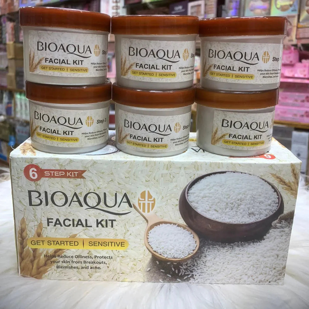 Bioaqua Whitening Rice Facial Kit – 6-Step Facial Set Bioaqua