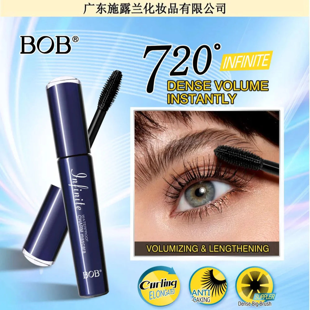 BOB Fast Dense Mascara – Thick Black Curling, Volumizing & Waterproof Bob