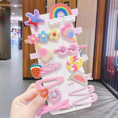 14 Pcs Little Girls Princess Hairpins – Sweet Style Baby Decoration Cosmia.pk