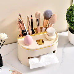 Multifunctional ABS Tissue Box with Storage – Sleek Organizer Cosmia.pk