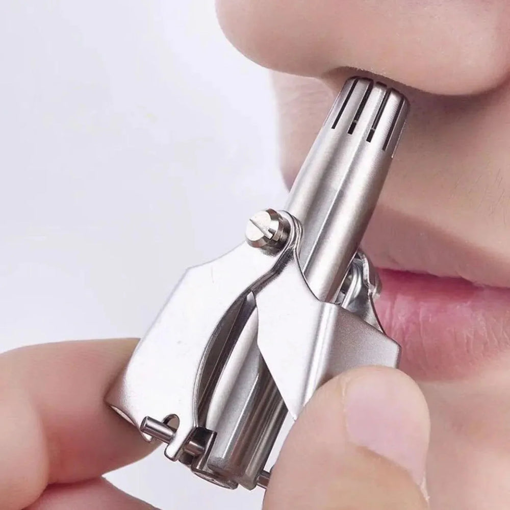 Mini Portable Stainless Steel Manual Nose Hair Trimmer Cosmia.pk