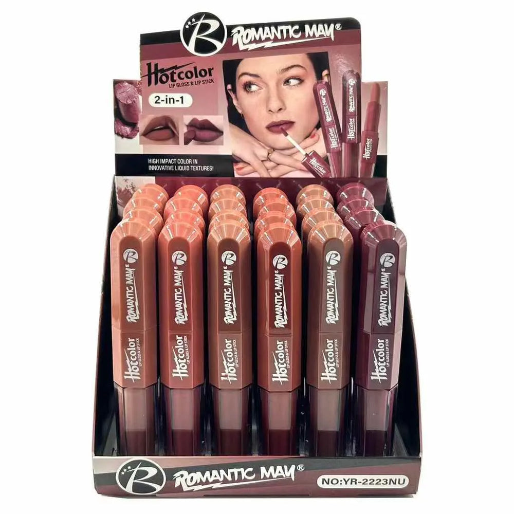 Romantic May 2-in-1 Lip Gloss and Lipstick Romantic May