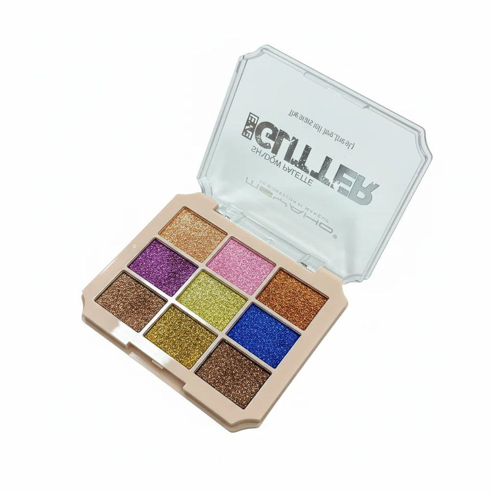 Msyaho Glitter Eyeshadow Palette - 9 Colors MSYAHO