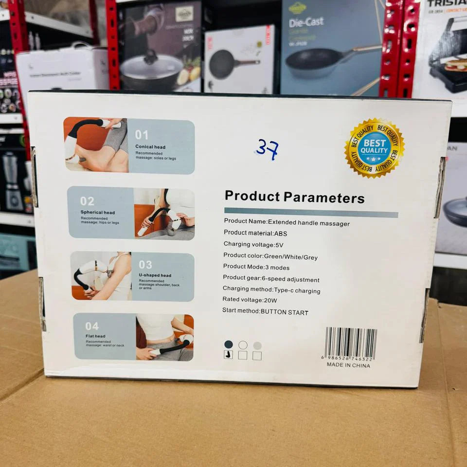 Blueidea Extended Handle Rechargeable Massager BLD-339 Blueidea