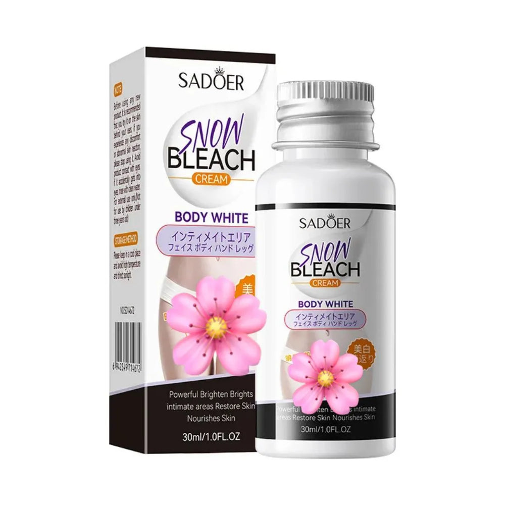Sadoer Snow Bleach Body White Cream for Sensitive Areas – 30 ml Sadoer