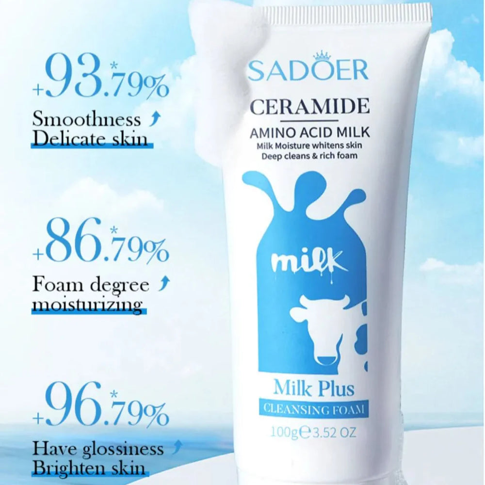 Sadoer Ceramide Milk Whitening Amino Acid Milk Plus Cleansing Foam – 100 g Sadoer