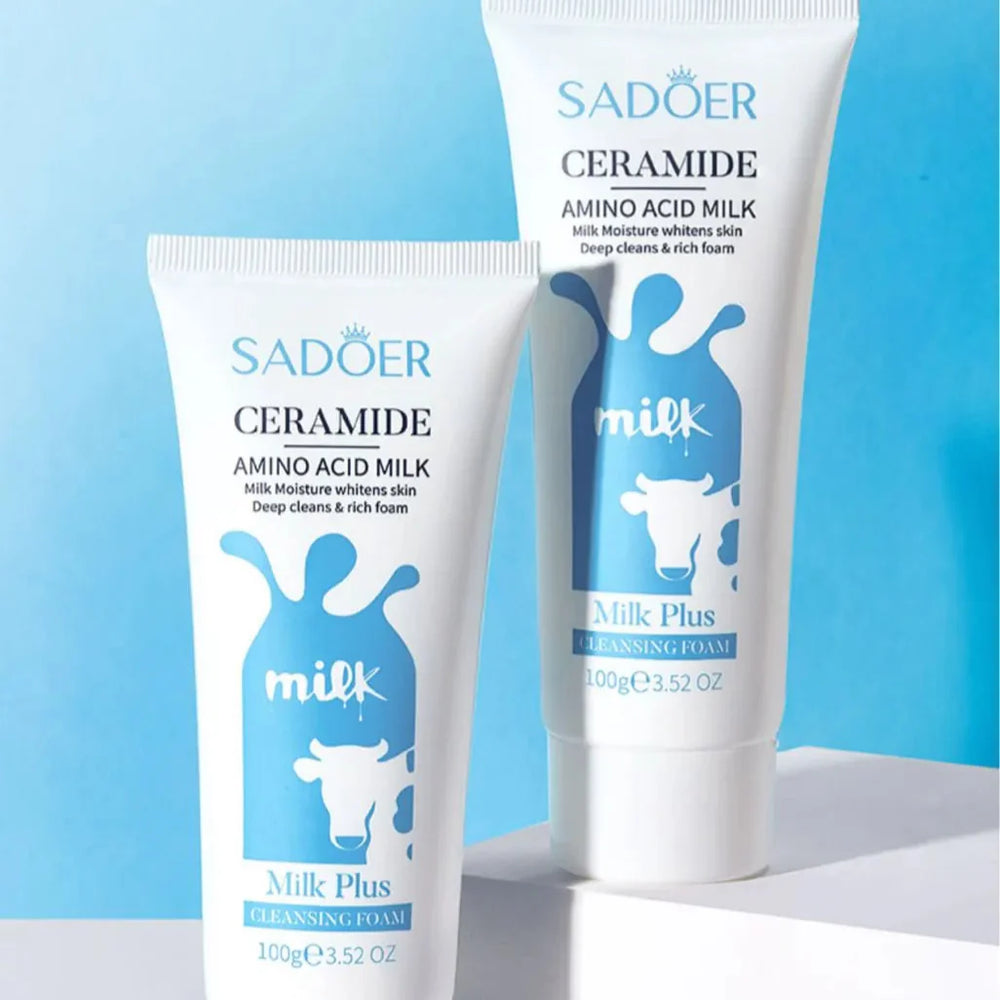 Sadoer Ceramide Milk Whitening Amino Acid Milk Plus Cleansing Foam – 100 g Sadoer