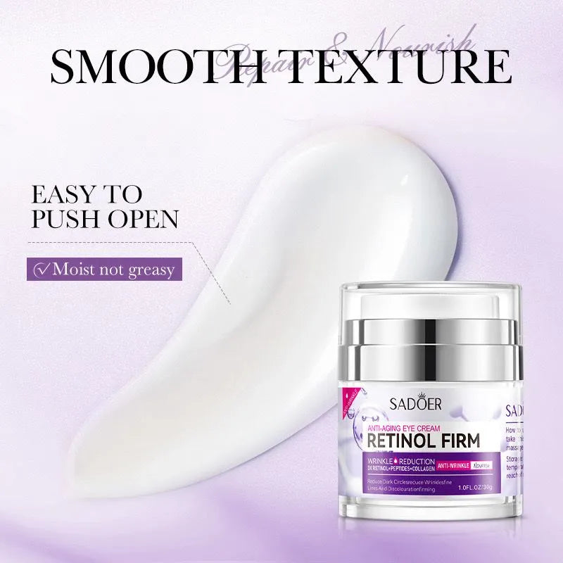 Sadoer Anti‑Aging Retinol Firm Wrinkle Reduction Peptides + Collagen Eye Cream – 30 g Sadoer
