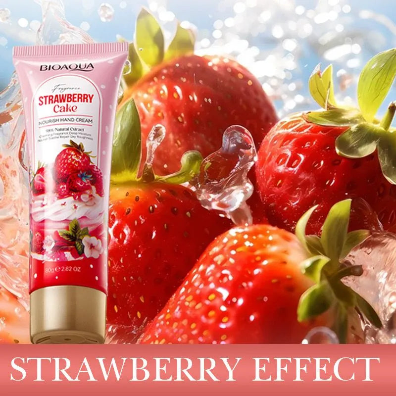 Bioaqua Fragrance Strawberry Cake Nourishing Hand Cream – 80 g Bioaqua
