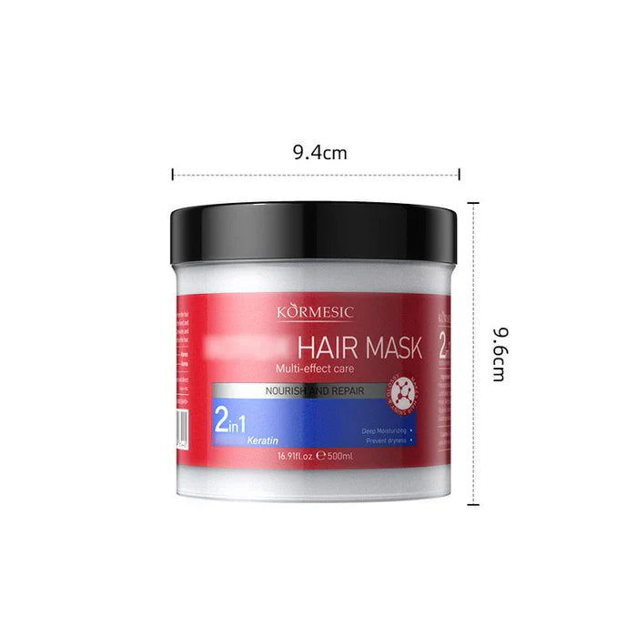 KORMESIC Natural 2 in 1 Botox Keratin Hair Mask - 500ml Kormesic