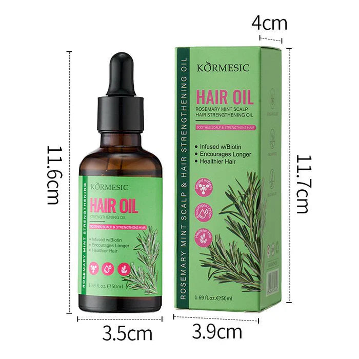 Kormesic Rosemary and Mint Scalp Hair Oil - 50ml Kormesic