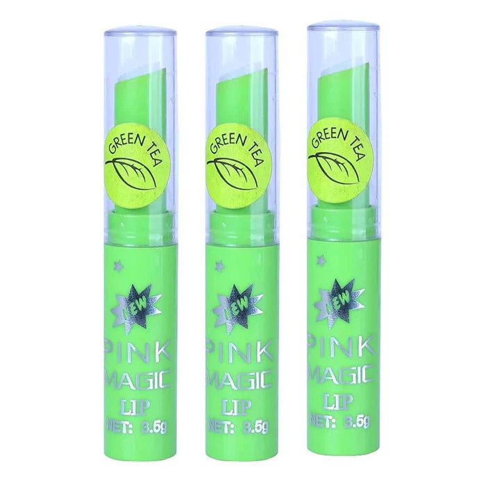 Pink Magic Color Changing Lip Balm - Green Tea Pink Magic
