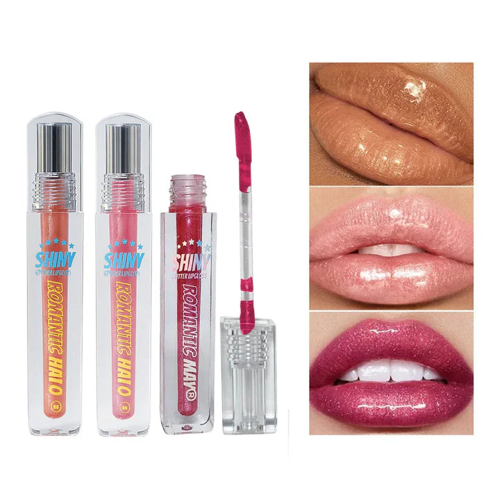 Romantic May Shiny Glitter Lip Gloss Romantic May