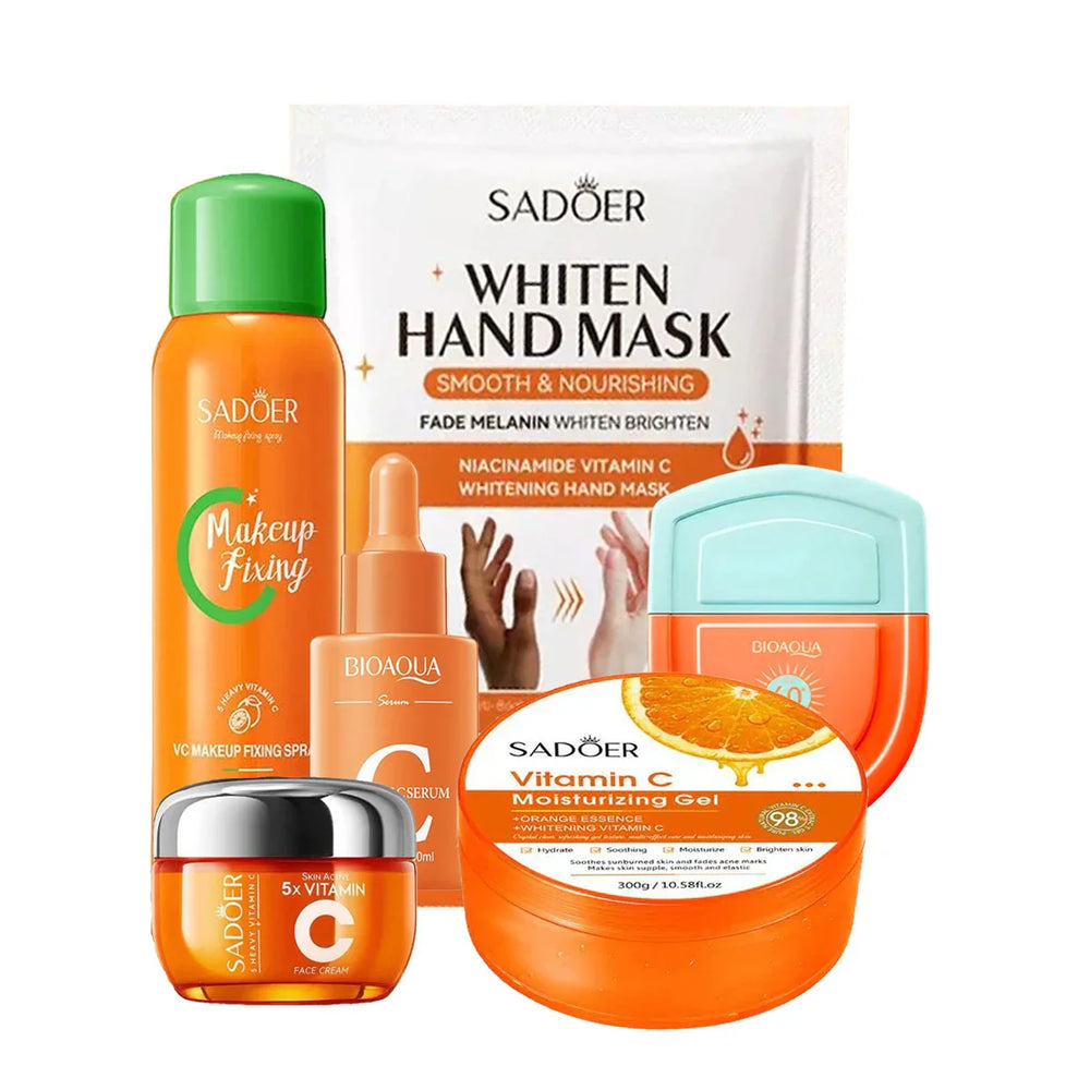 Pack of 06 Sadoer & Bioaqua Vitamin C 6 in 1 Skincare Combo Cosmia.pk