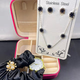 Best Jewelry Deal – Stainless Steel Set with Watch & Organizer Box
