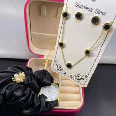 Best Jewelry Deal – Stainless Steel Set with Watch & Organizer Box Cosmia