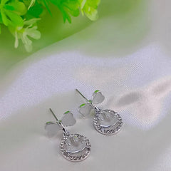 Elegant Bow Hollow Circle Drop Earrings – Each Cosmia