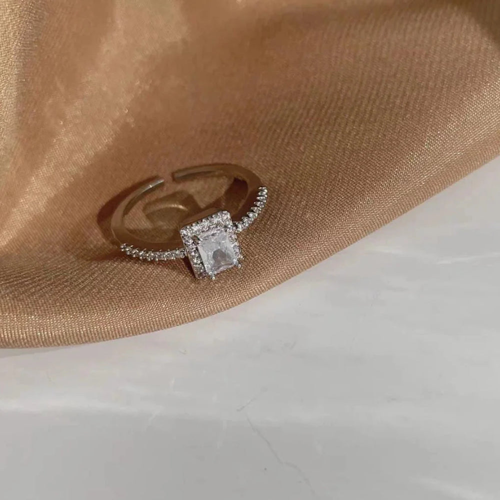 Premium Stainless Steel Zircon Ring – Each Cosmia