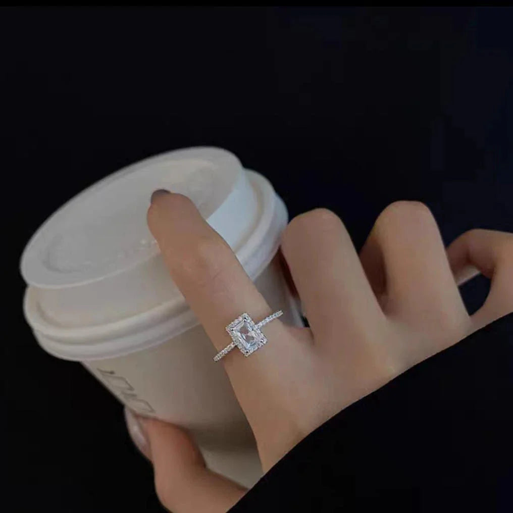 Premium Stainless Steel Zircon Ring – Each Cosmia