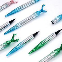 Deer Look Back" Silky Liquid Eyeliner – Precision Tip with Elegant Antler Design Cosmia