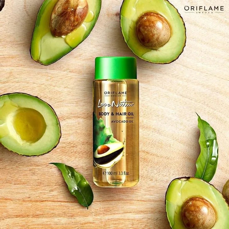 Oriflame Love Nature Body & Hair Oil with Organic Avocado Oil – 100ml Oriflame