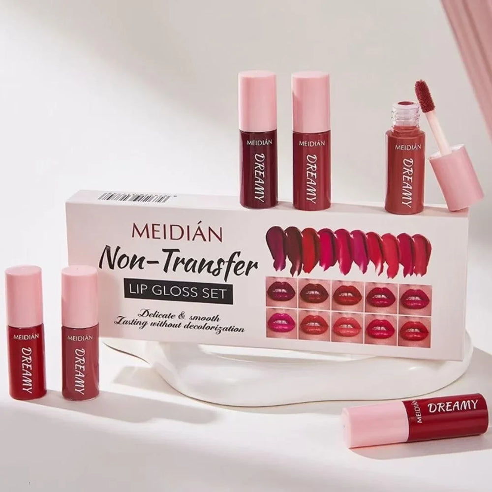 Meidian non transfer lipgloss set - 10 Pcs Box Meidian