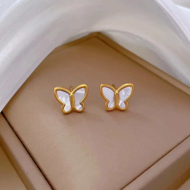 Stylish Butterfly Design Gold Plated Necklace Set Cosmia