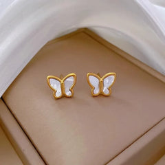 Stylish Butterfly Design Gold Plated Necklace Set Cosmia