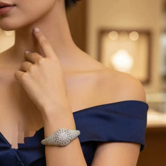 American Diamond Hand Cuff for Women Cosmia