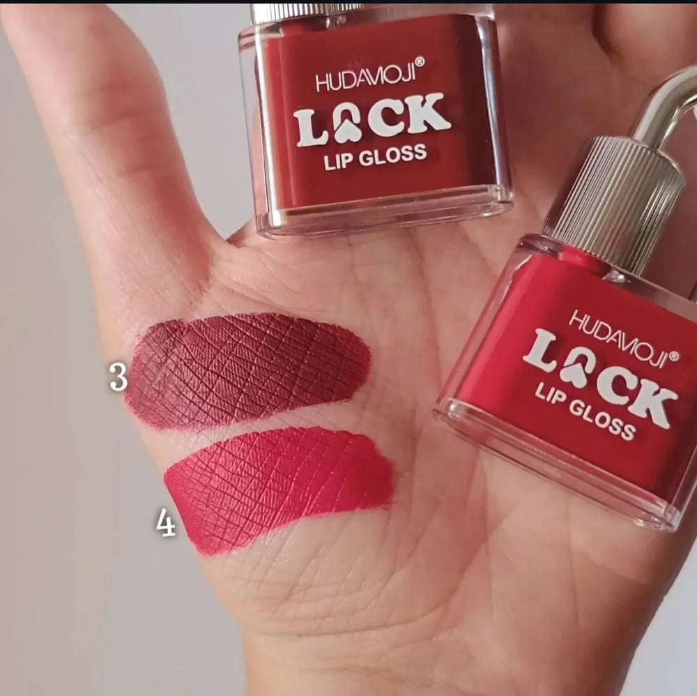 Hudamoji - Lock Shape Matte Lip Gloss Huda Moji